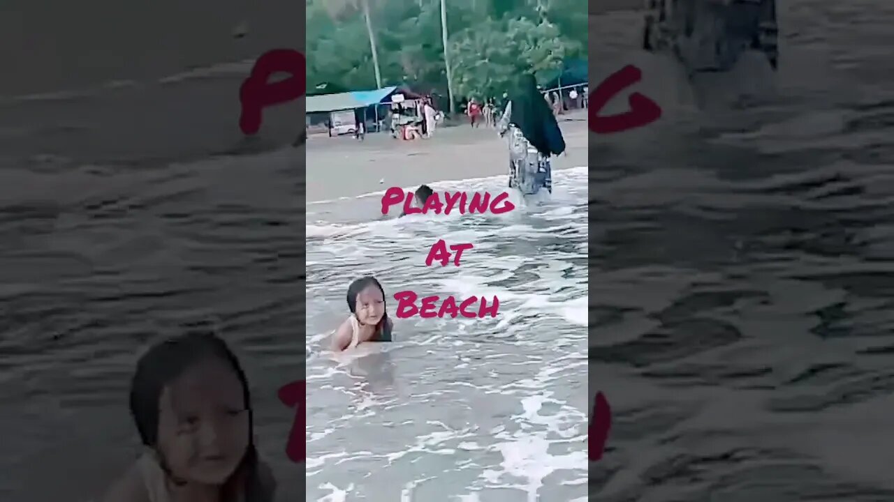 Playing at Beach