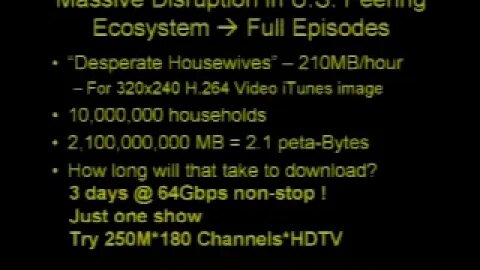 Video Internet The Next Wave of Disruption to the U S Peering Ecosystem