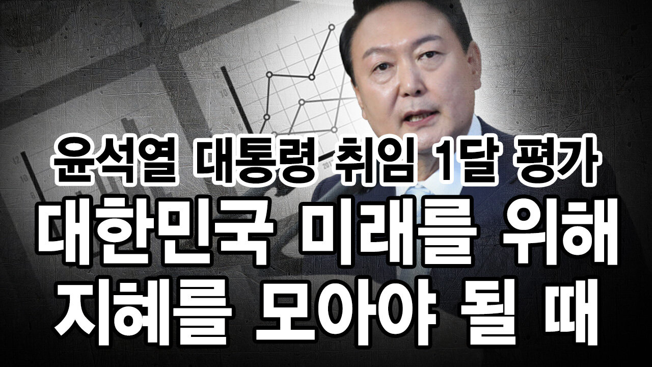 윤석열 대통령 취임 1달 평가 - 대한민국 미래를 위해 지혜를 모아야 될 때 - 손상윤 뉴스타운 회장