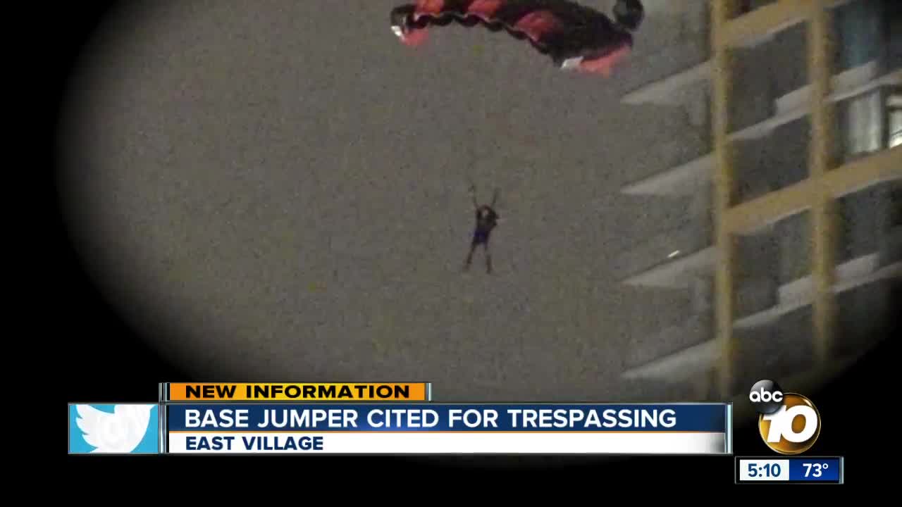 BASE jumper soars over East Village, cited for trespassing