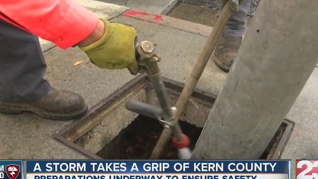 A storm takes grip of Kern County