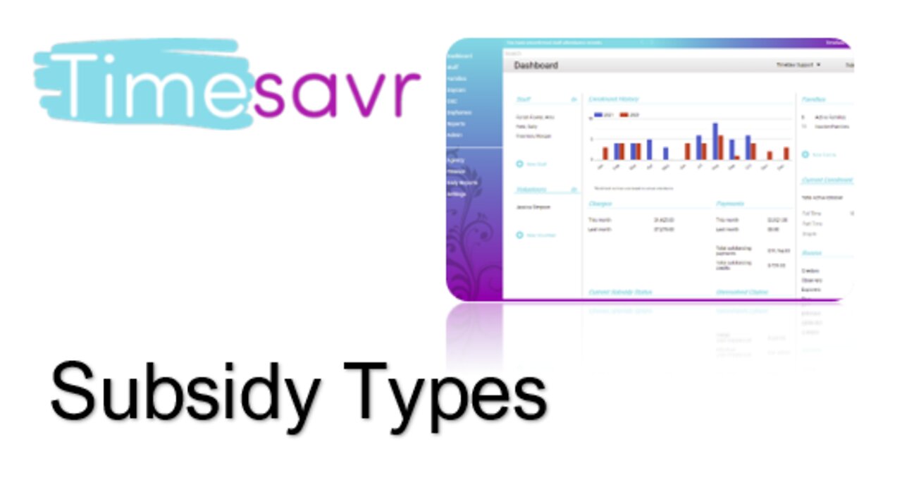 TimeSavr Subsidy Types