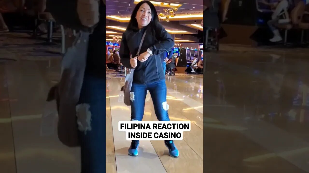 FILIPINA REACTION INSIDE CASINO #filipino #travel #trend#shortvideo #shorts