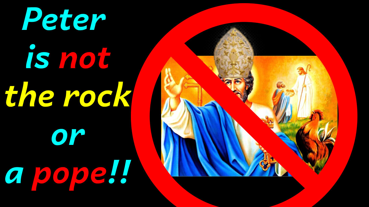 Rome says Peter is the Rock. The BIBLE says JESUS is the ROCK!