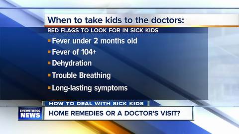 home remedies vs. doctors visits - when to take your kids in for a check up