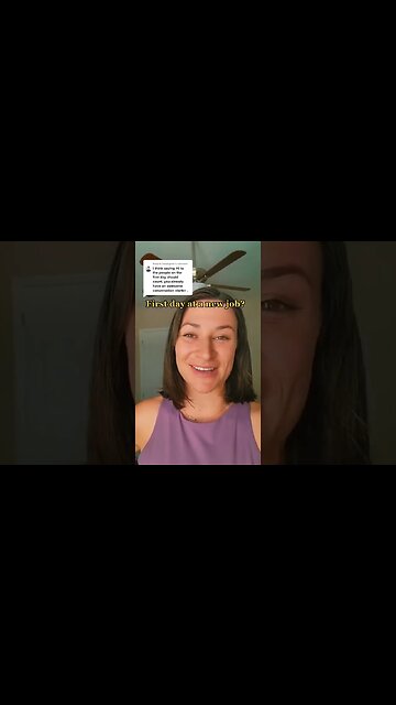 First day at new job?