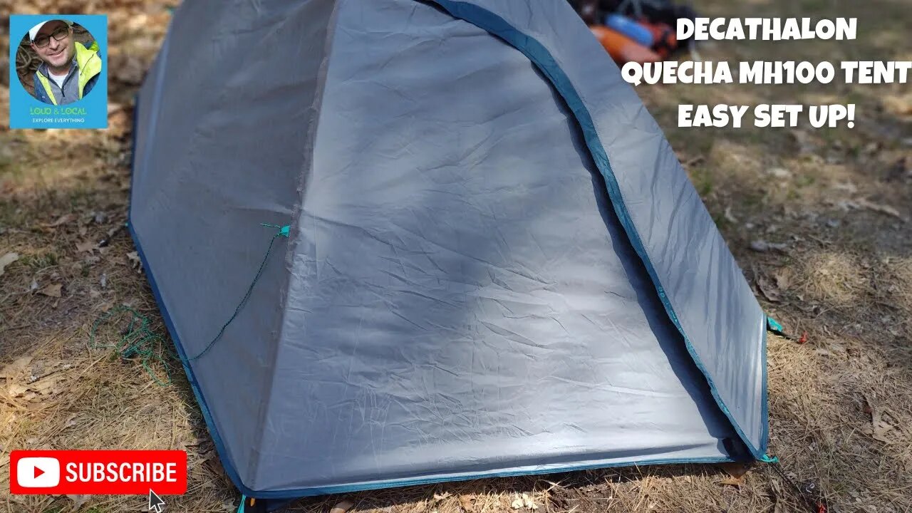 Decathalon Quechua MH100 2 - Person Waterproof Camping Tent Setup and Quick and Easy Demonstration