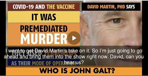 DR David Martin WEIGHS IN ON HOW RFK JR WILL IMPACT THE BIO-WEAPON AND BIG PHARMA. SGANON, JGANON