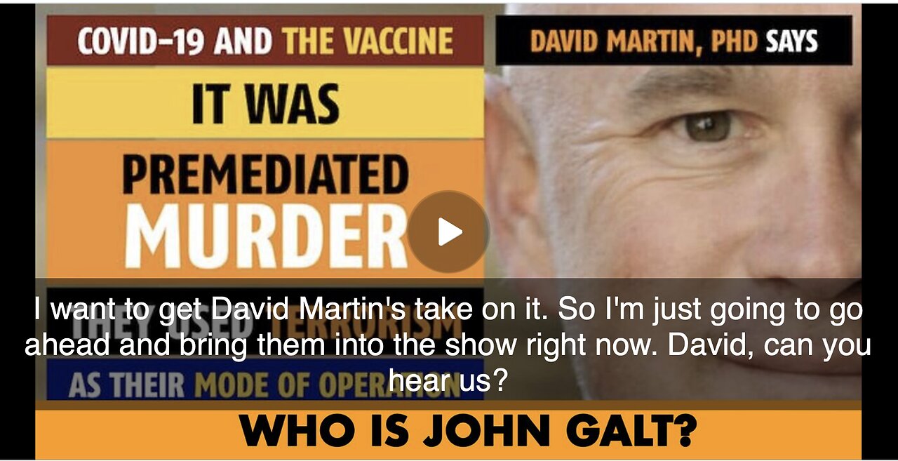 DR David Martin WEIGHS IN ON HOW RFK JR WILL IMPACT THE BIO-WEAPON AND BIG PHARMA. SGANON, JGANON