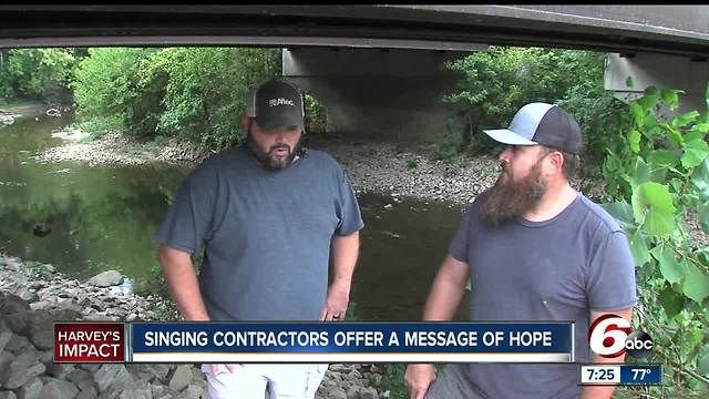 Singing contractors offer a message of hope