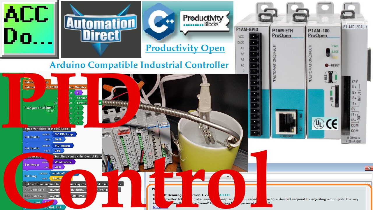 Productivity Open P1AM Industrial Arduino PID Control