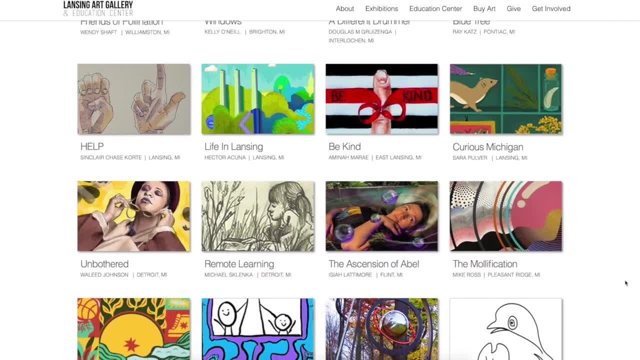 All the artists showcased are from Michigan, something Daniels says was intentional
