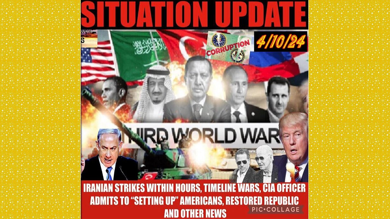 SITUATION UPDATE 4/10/24- AI System Used To Bomb Gaza,Global Financial Crises,Cabal/Deep State Mafia