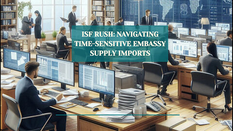 Streamlining ISF Rush: Expert Customs Brokerage for Embassy Supplies