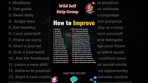 🔥 How to improve 🔥 #shorts 🔥 #wildselfhelpgroup 🔥 31 July 2023 🔥