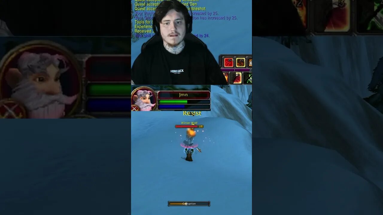 Near DEATH CAUGHT ON STREAM… #shorts #worldofwarcraft