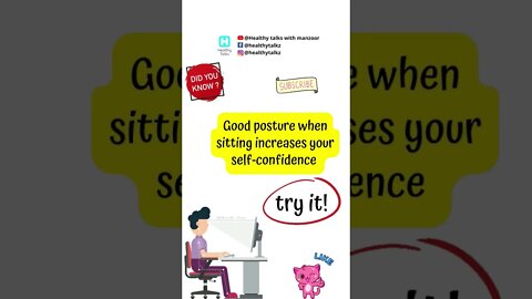 Good posture increases your self-confidence #shorts