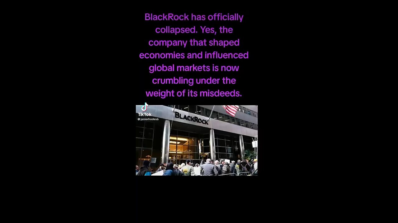 Black rock has officially collapsed