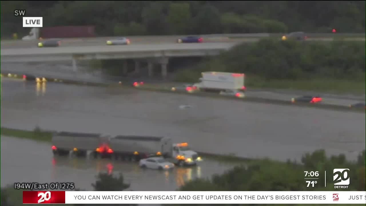 Both directions of I-275 closed at I-94 due to freeway flooding