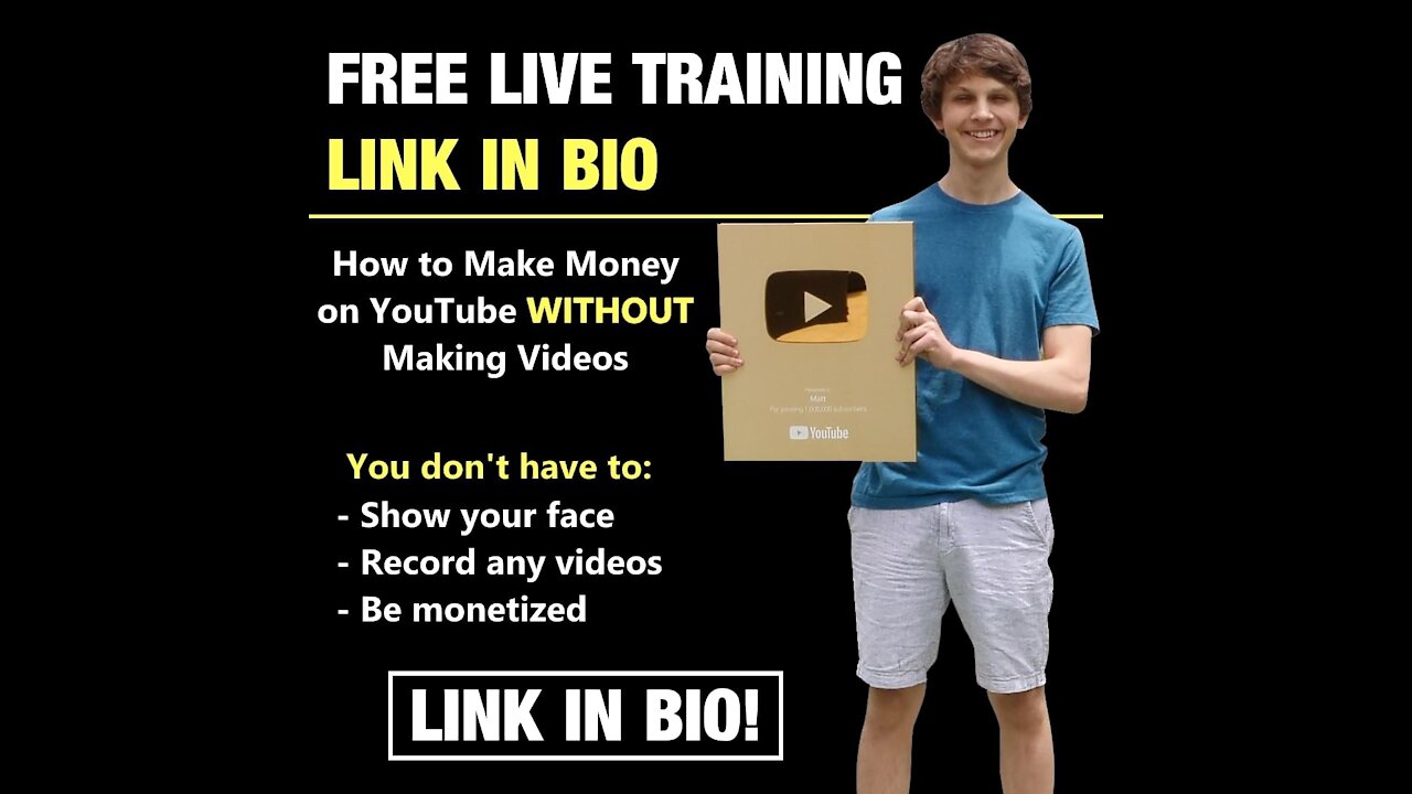 How to Make Money on YouTube WITHOUT Recording Videos with Matt Par