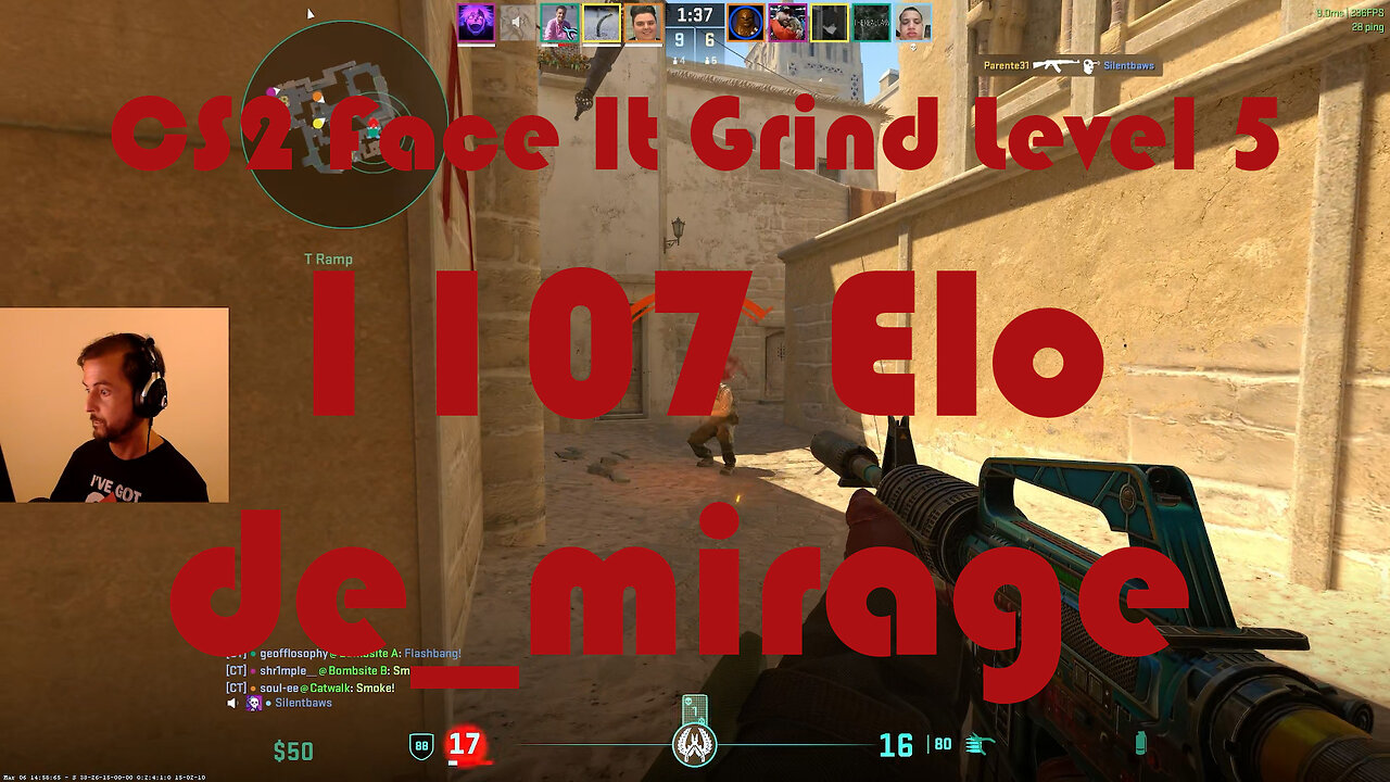 CS2 Face-It Grind - Face-It Level 5 - 1107 Elo - de_mirage