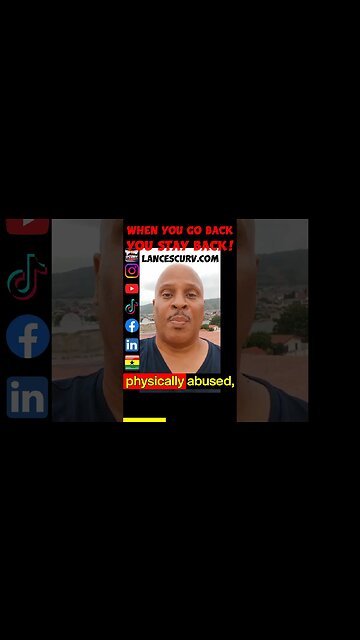 WHEN YOU GO BACK YOU STAY BACK! | LANCESCURV.com