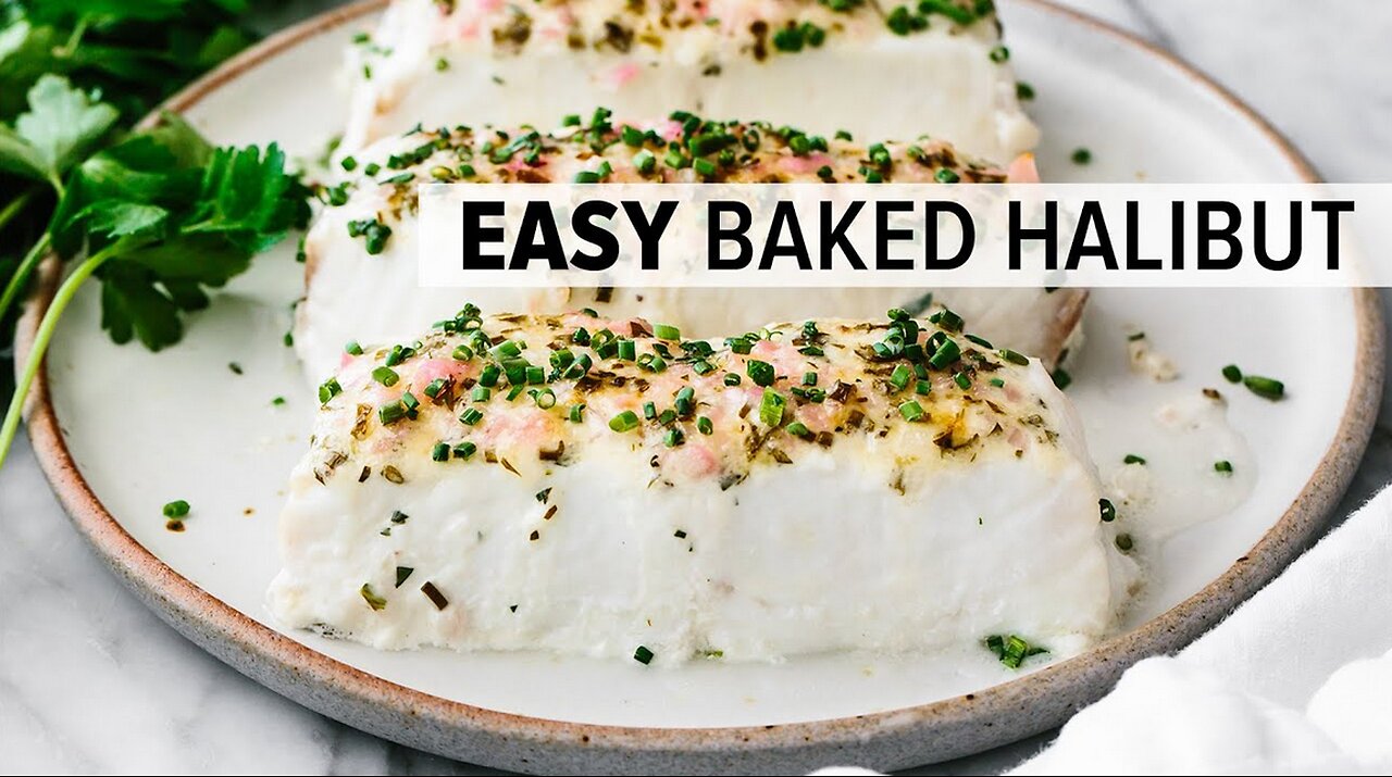 BAKED HALIBUT | my favorite 15-minute halibut recipe