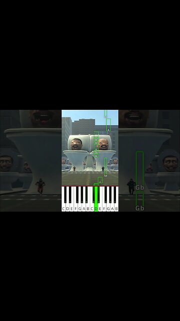 skibidi toilet 11 - Octave Piano Tutorial