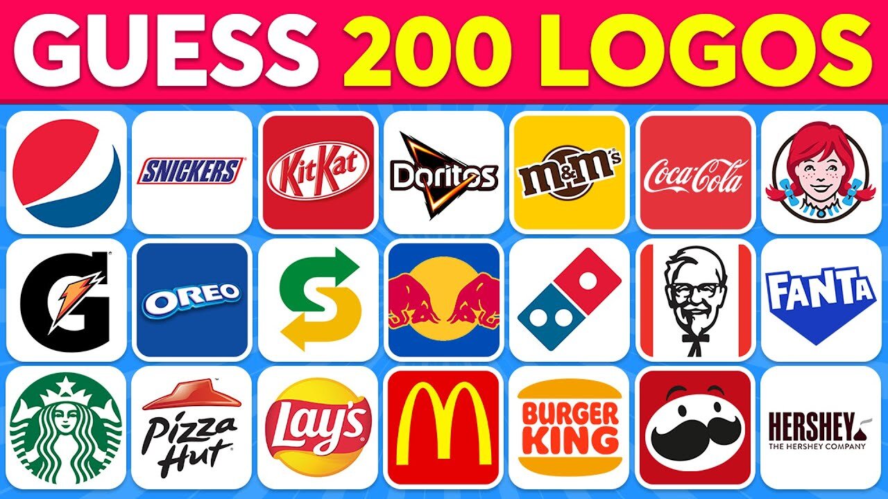 Guess The LOGO In 3 Seconds | 200 Famous Logos Food & Drink Edition 🍔🥤 Logo Quiz 2024