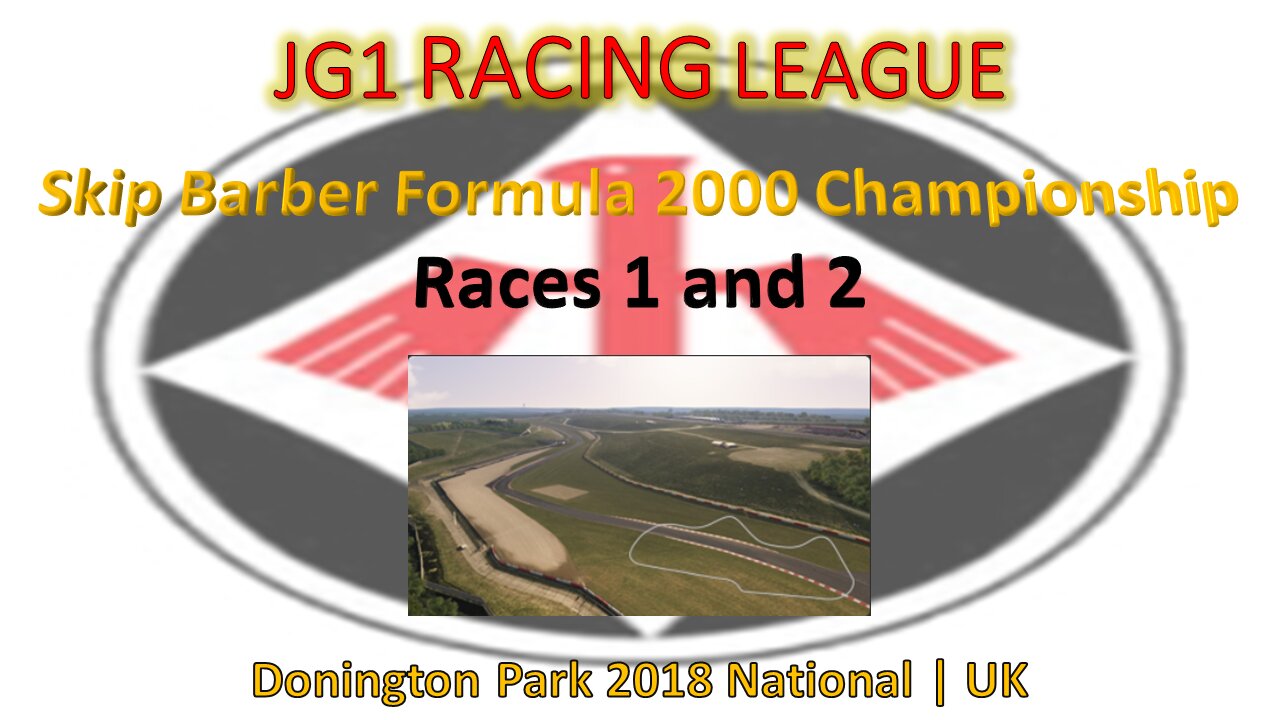 Race 1 - 2 | JG1 Racing League | Skip Barber Formula 2000 | Donington Park 2018 National - UK