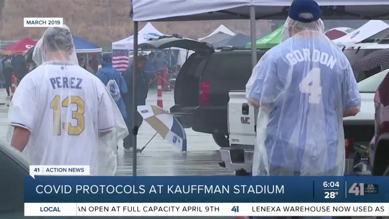 COVID protocols at Kauffman Stadium