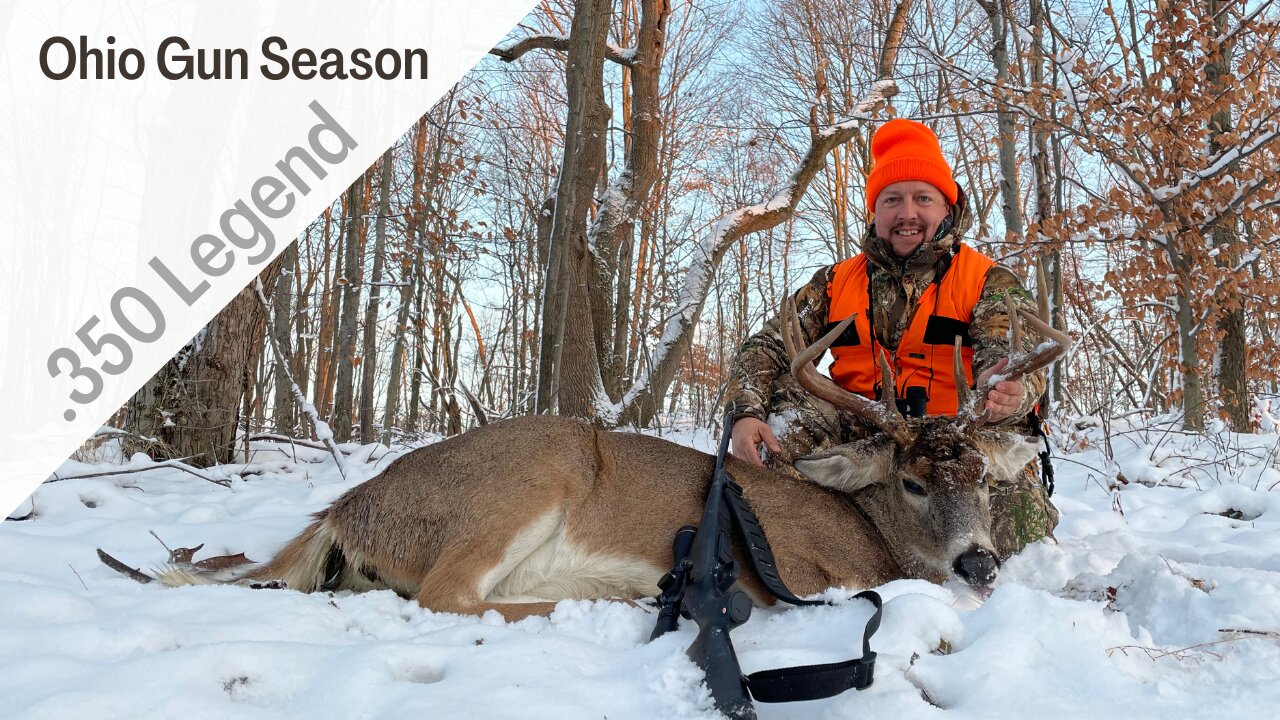 Ohio Gun Season 10 Point Buck in the Snow | .350 Legend