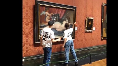 Watch As Just Stop Oil Climate Maniacs Attack the ‘Rokeby Venus’ at London's National Gallery