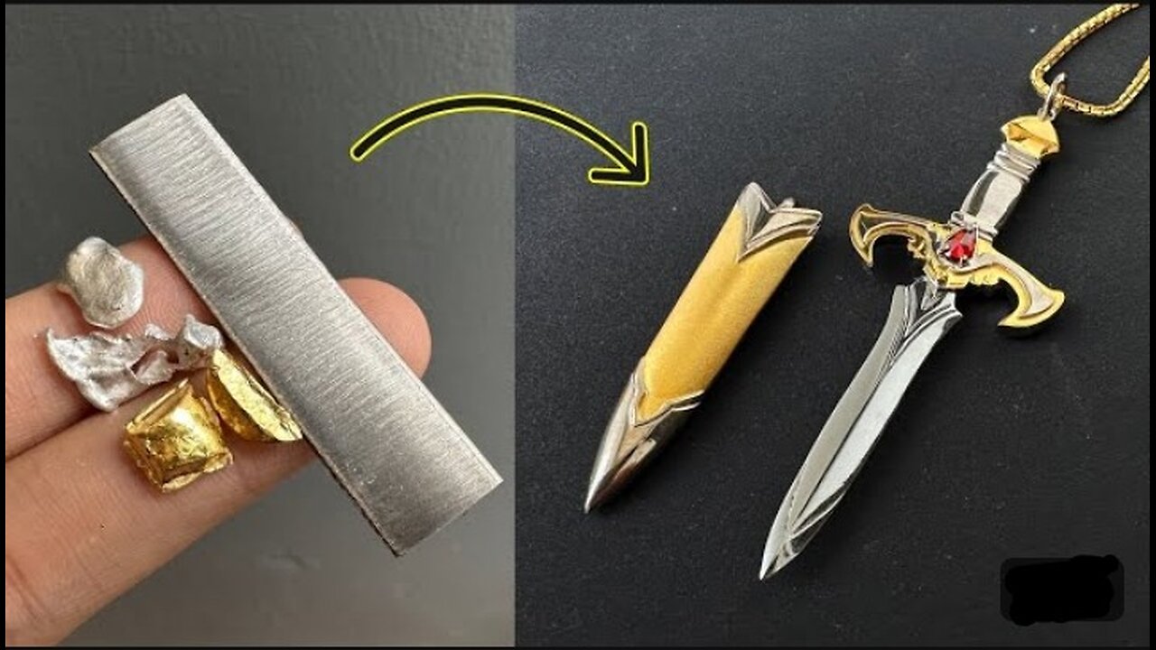 make a hidden knife pendant - hand crafted knife #knife #pendant