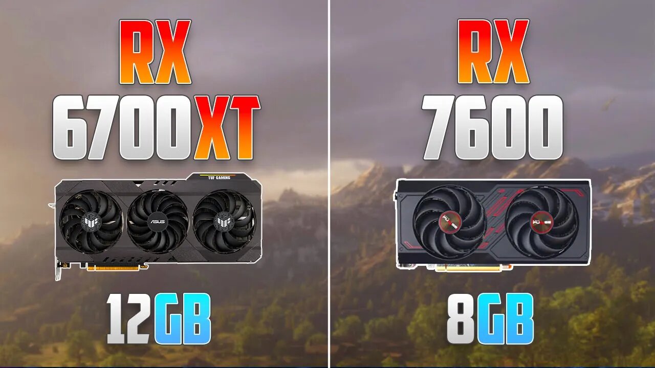 RX 7600 vs RX 6700 XT - 1080p