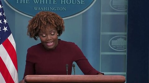 Karine Jean-Pierre: "Congresswoman Majority—Ma-jorey Taylor Greene..."