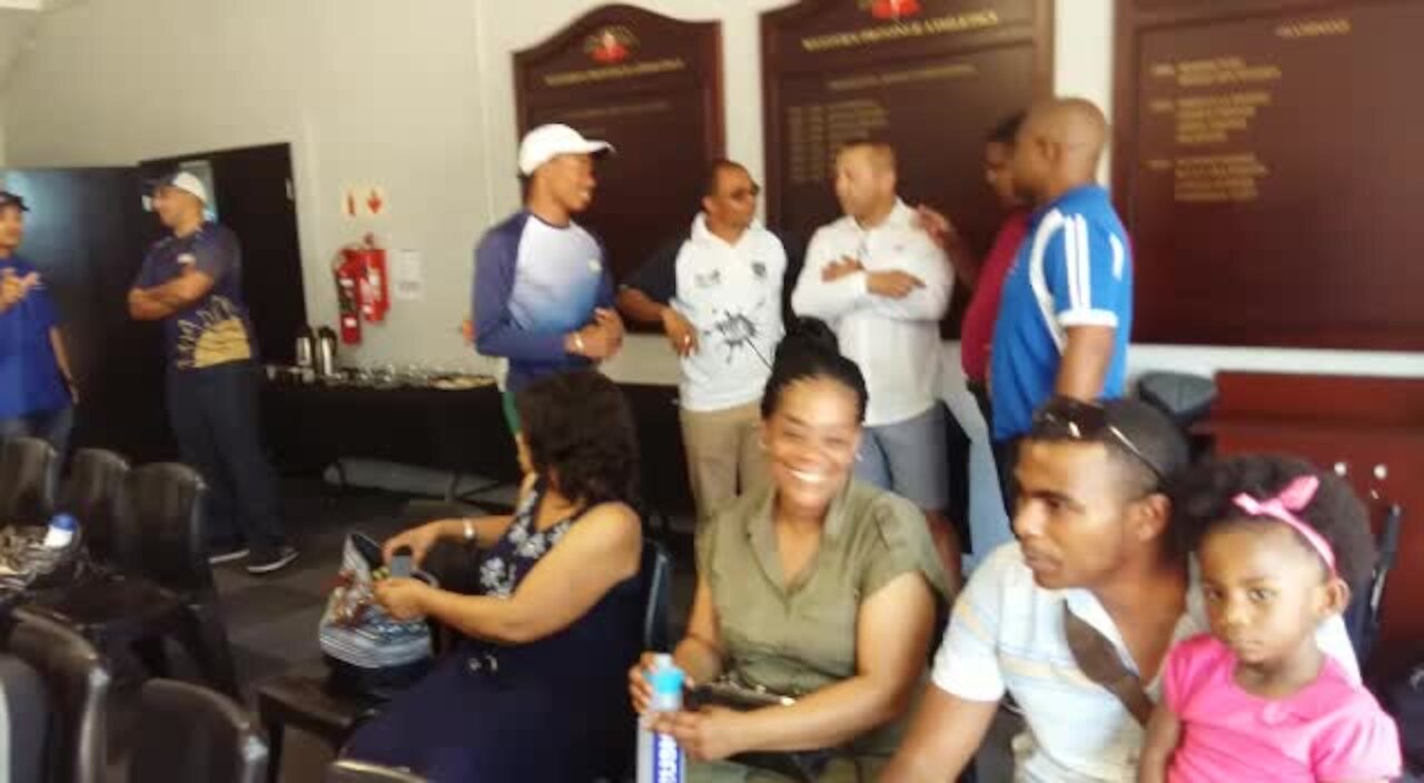 SOUTH AFRICA - Cape Town -Press conference with Youth Olympic Games 100m Gold Medalist, Luke Davids (cell phone images &