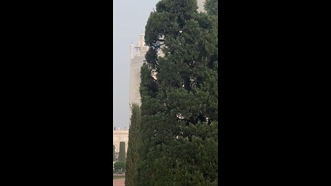 Taj Mahal aerial view