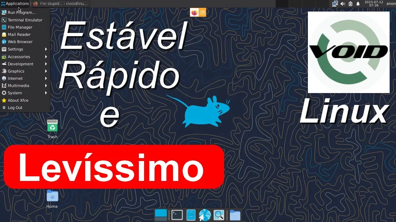 Void Linux. Distro Independente Muito Leve, Estável e Rápida. 9.3 no Distrowatch. Versões 32 e 64bit