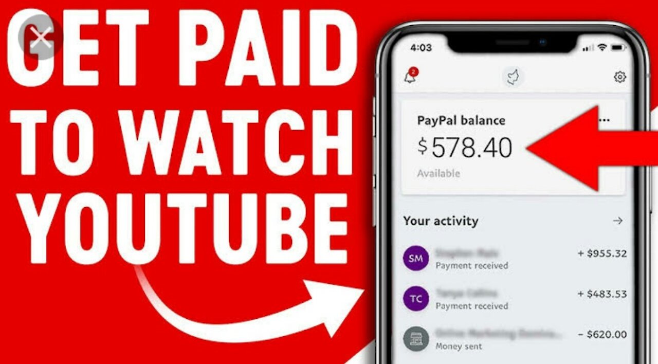 Make money watching you tube video