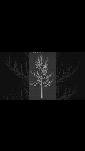 How to use the Tree Generator in Blender #shorts #b3d #blender3d