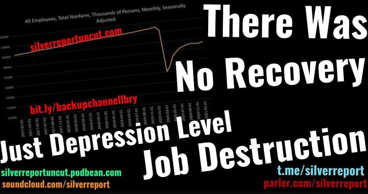 There Was No V-Shaped Recovery In Jobs, Just Depression Level Job Destruction, Millions Are Missing