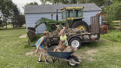 Hauling logs