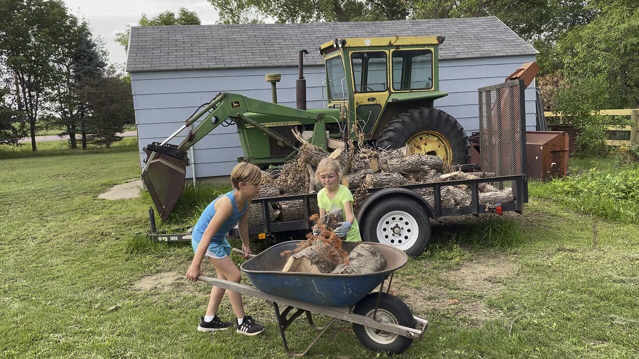 Hauling logs