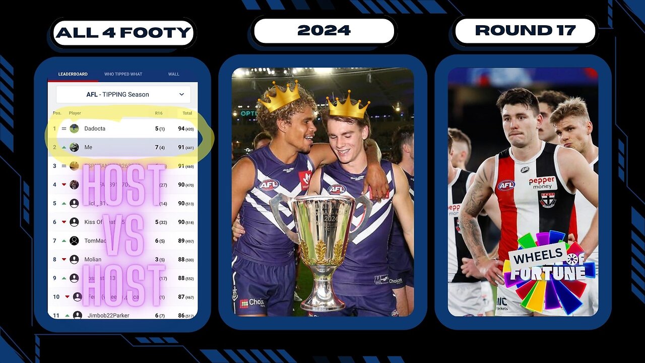 All 4 Footy 2024 Round 17