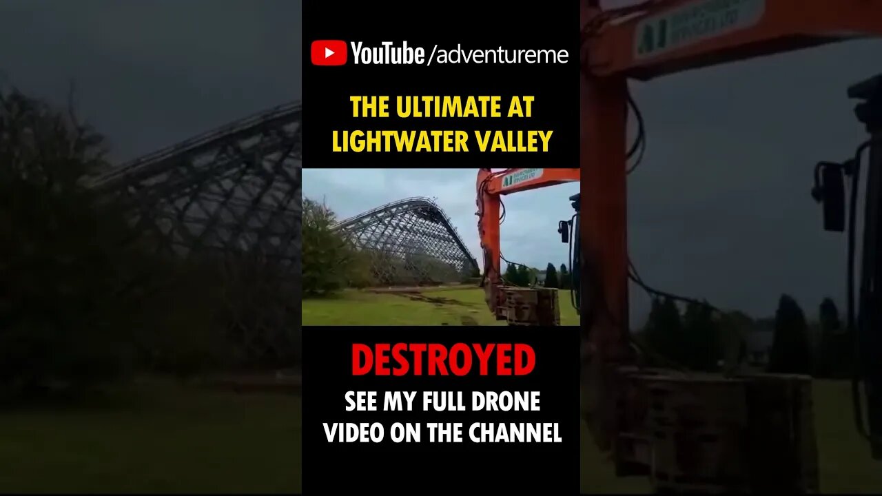 The Ultimate, Lightwater Valley | Lift Hill Demolished