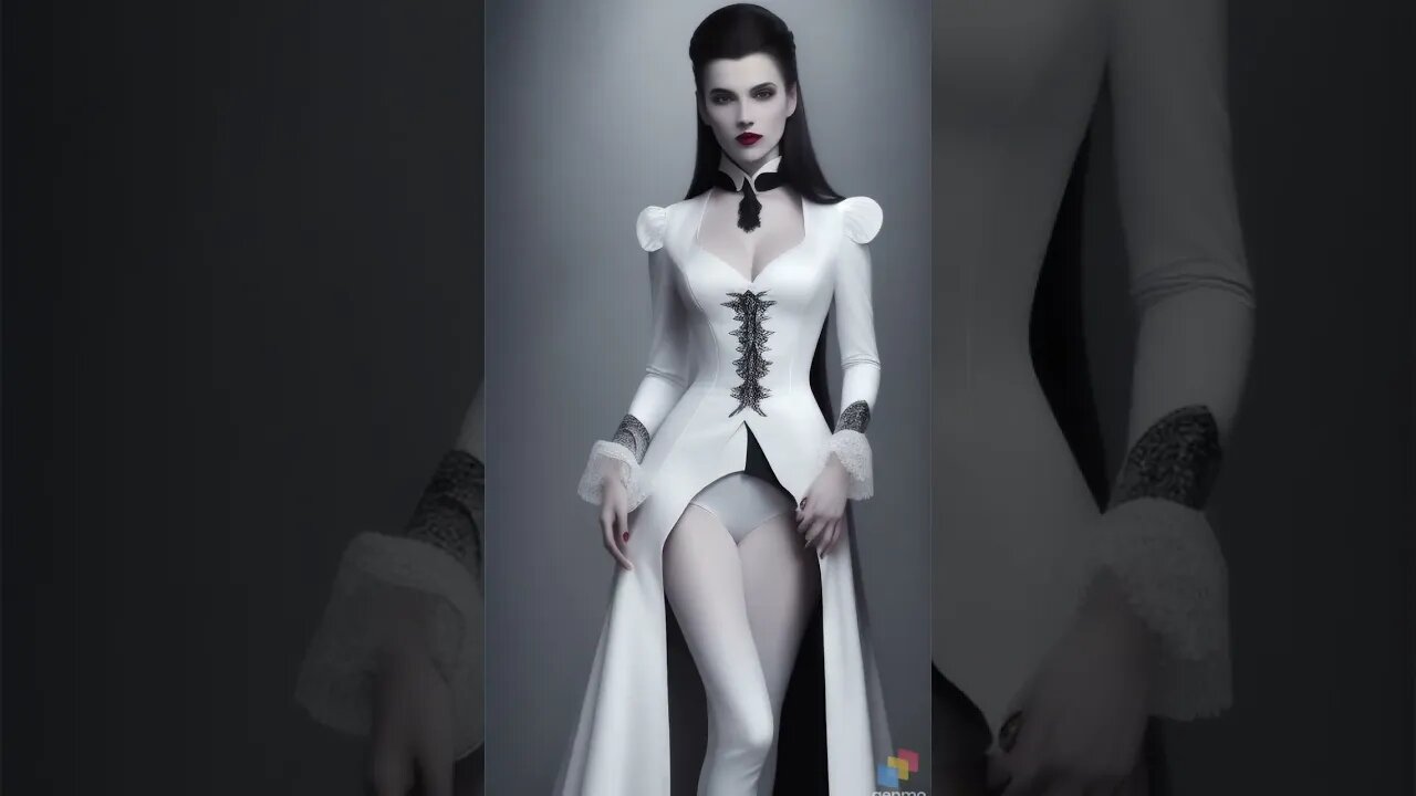 miss Dracula here to seduce you. don't be fooled #3dmotion #textgeneration #createimage #halloween