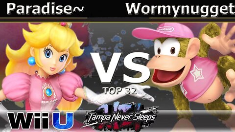 Paradise~ (Peach) vs. PPG|Wormynugget (Diddy Kong) - Wii U Top 32 - TNS7