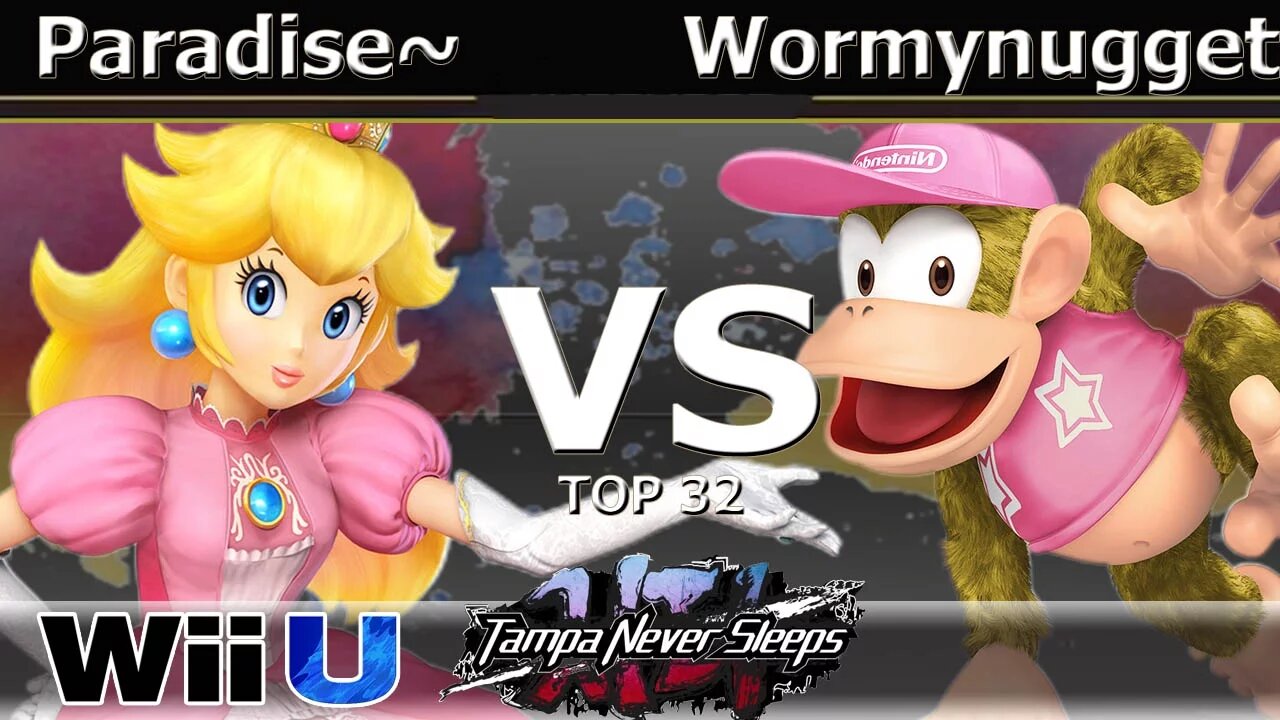Paradise~ (Peach) vs. PPG|Wormynugget (Diddy Kong) - Wii U Top 32 - TNS7