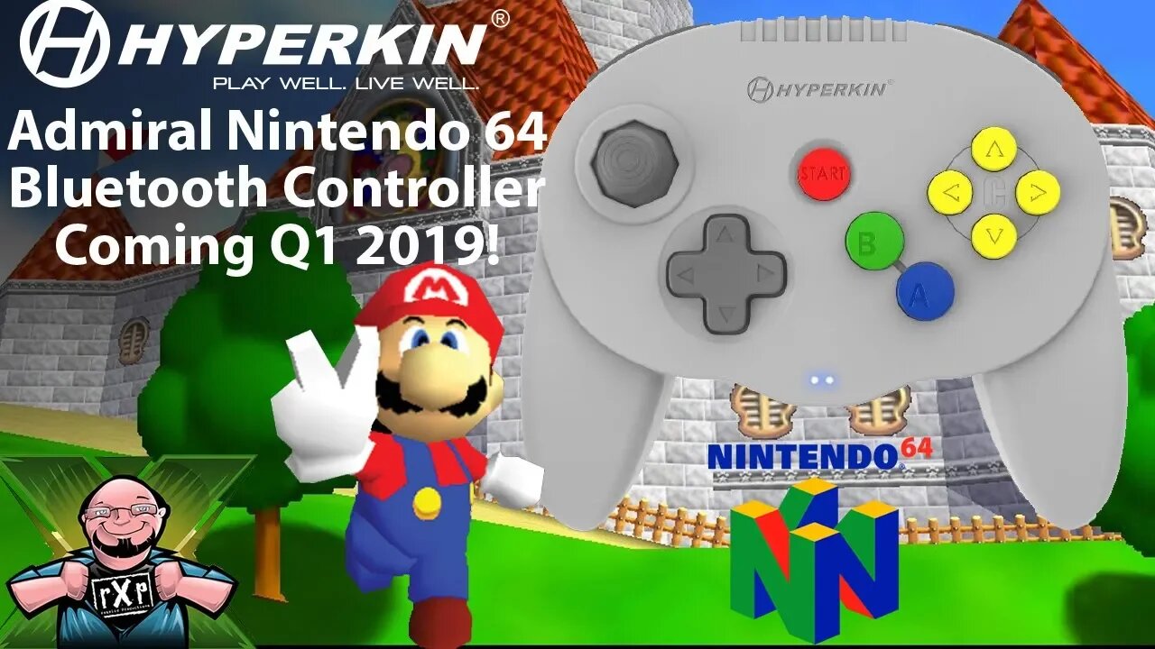 Breaking News! Hyperkin Announces The Admiral Nintendo 64 Bluetooth Wireless Controller Coming 2019